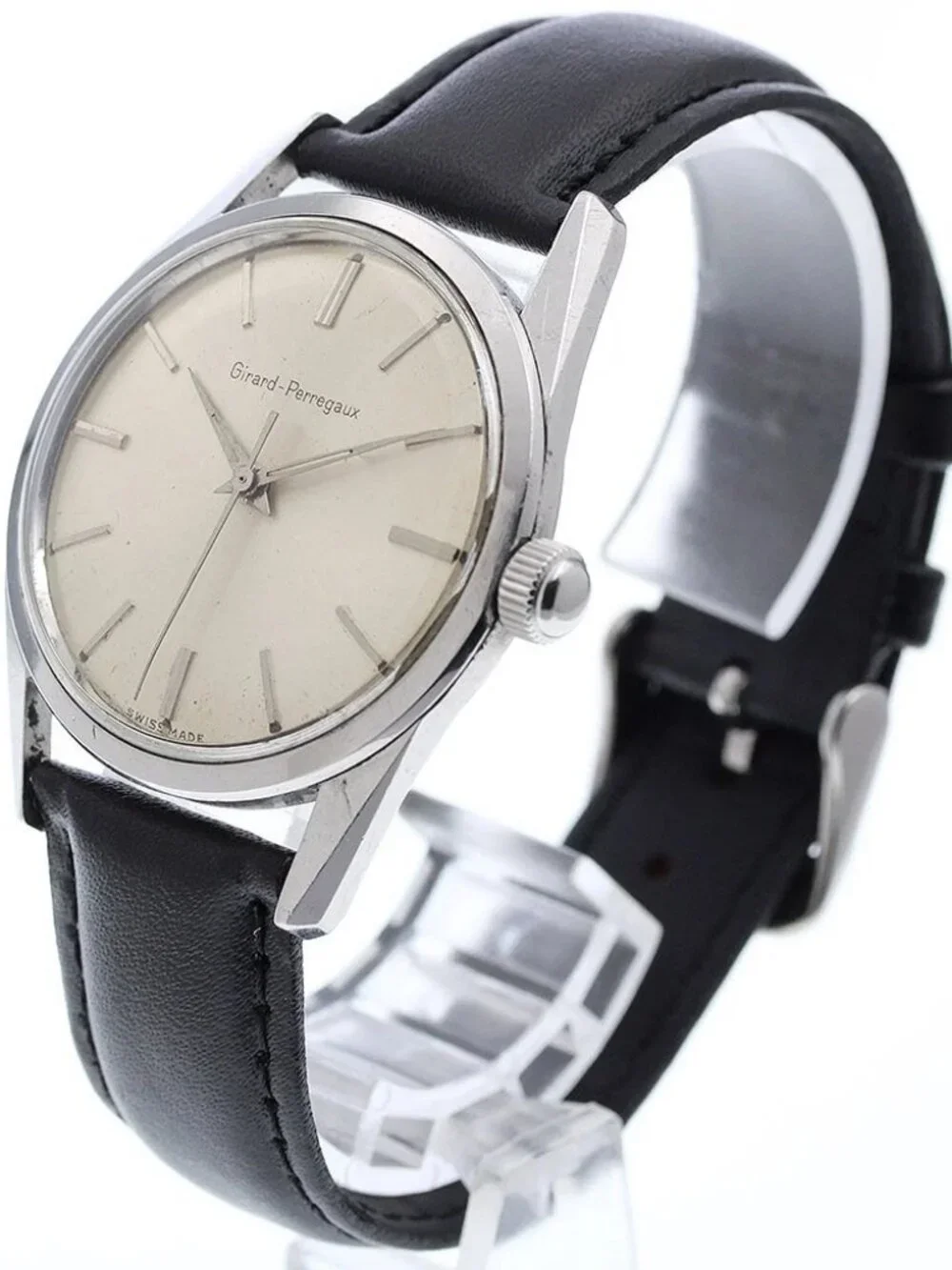 GIRARD PERREGAUX vintage Silver Dial Hand Winding Men's Watch_955267